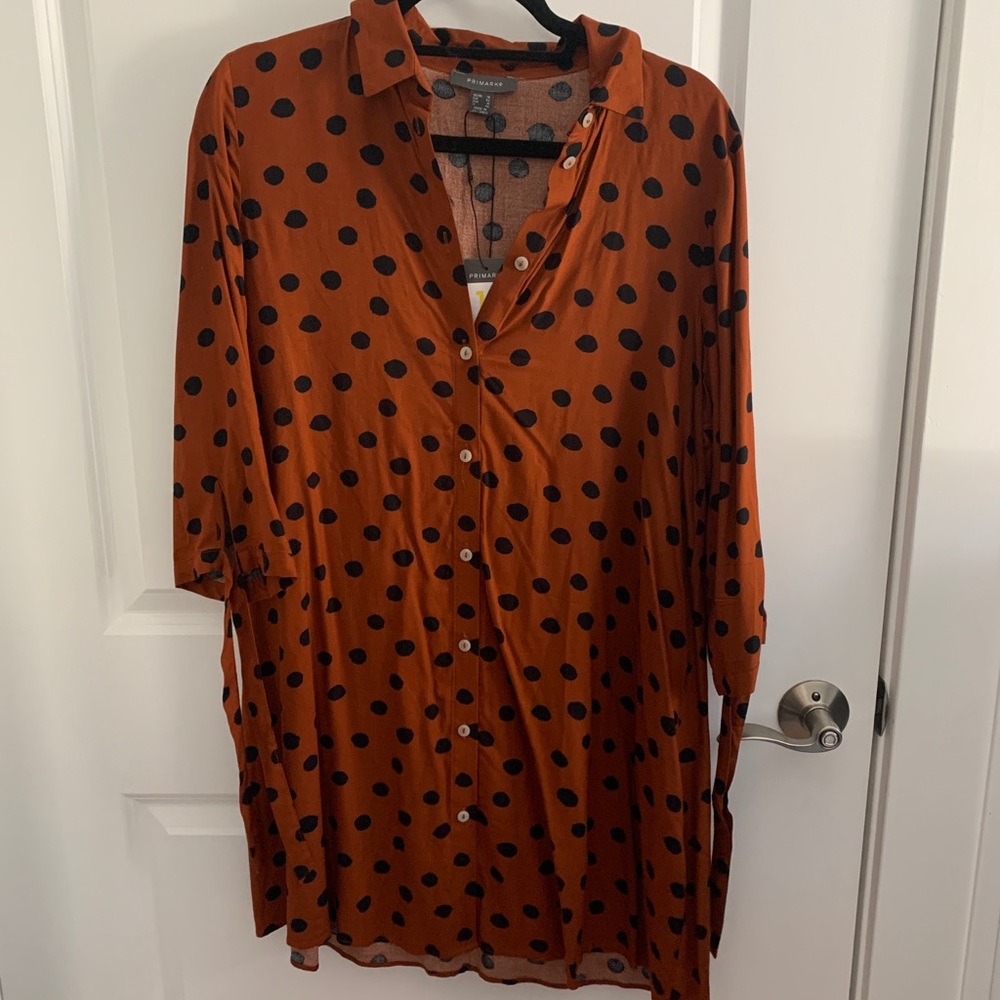 Long sleeve button dress